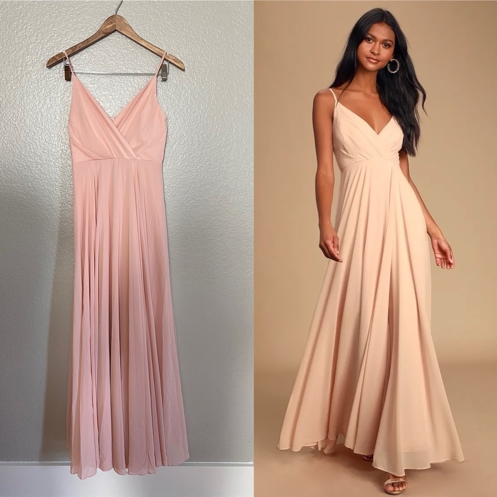 NWOT All About Love Blush Pink Maxi Dress
